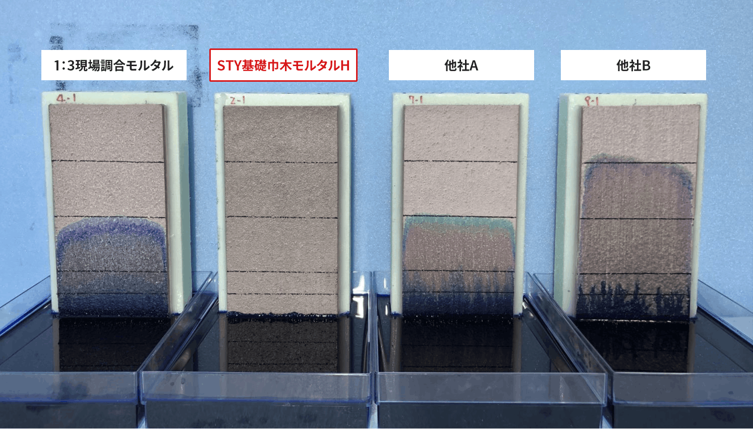 吸い上げ状況の比較